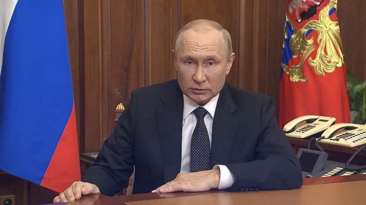 Putin moviliza a 300.000 reservistas ante la contraofensiva de Ucrania: "Occidente quiere destruir Rusia"
