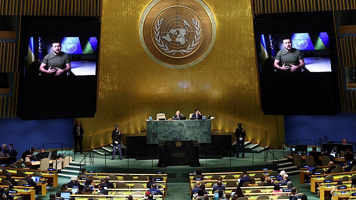 Informativo 24h - Zelenski exige ante la ONU que Rusia pague por sus crímenes