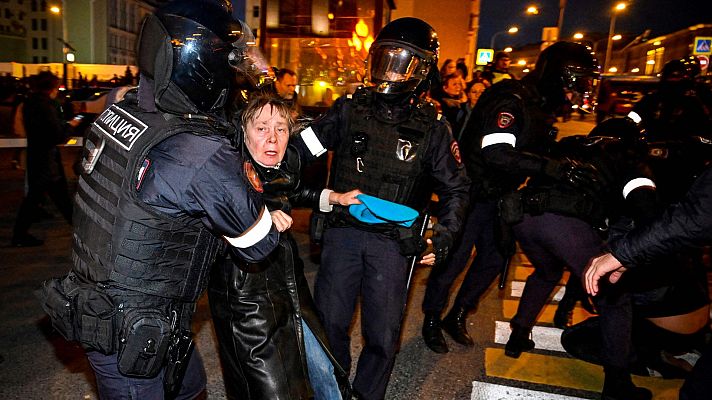 Continúan las protestas en Rusia 