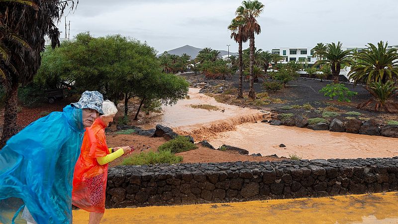 La tormenta tropical Hermine deja intensas lluvias en Canarias