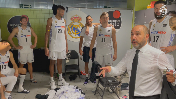 Baloncesto al día - La arenga de Chus Mateo en el vestuario del Real Madrid