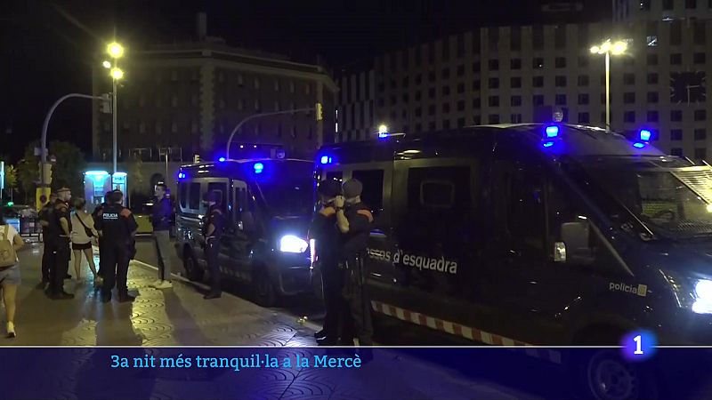 Tercera nit de festes "tranquil·la" amb una vintena de detencions