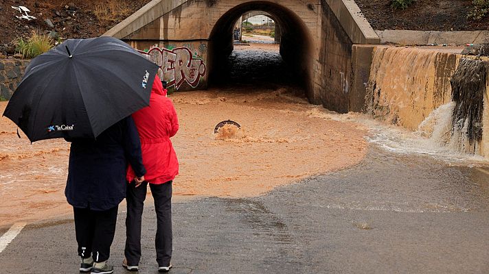 Hermine deja récord de precipitaciones en Canarias