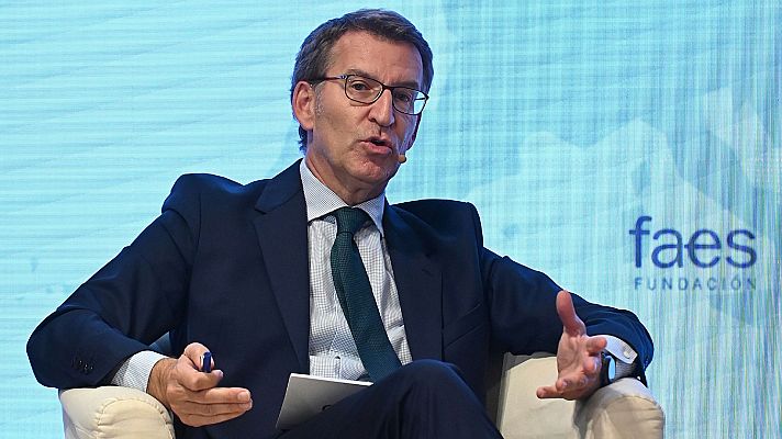 Telediario 1 - Feijóo pide al Gobierno que baje el IVA de alimentos básicos del 10% al 4%