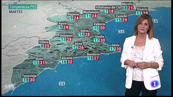 El Tiempo en la Comunitat Valenciana - 26/09/22