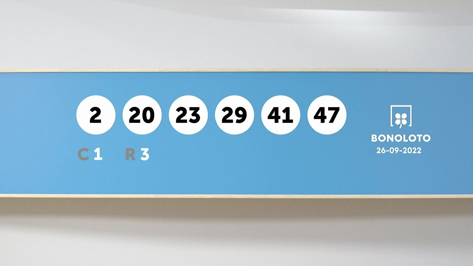 Sorteo de la Lotería Bonoloto del 26/09/2022 - Ver ahora