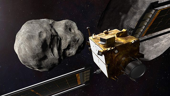Telediario Matinal - La NASA hace chocar una nave con un asteroide