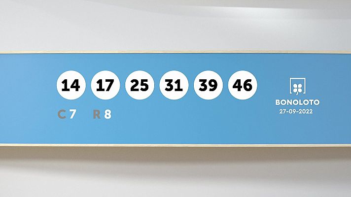 SELAE - Sorteo de la Lotería Bonoloto y Euromillones del 27/09/2022