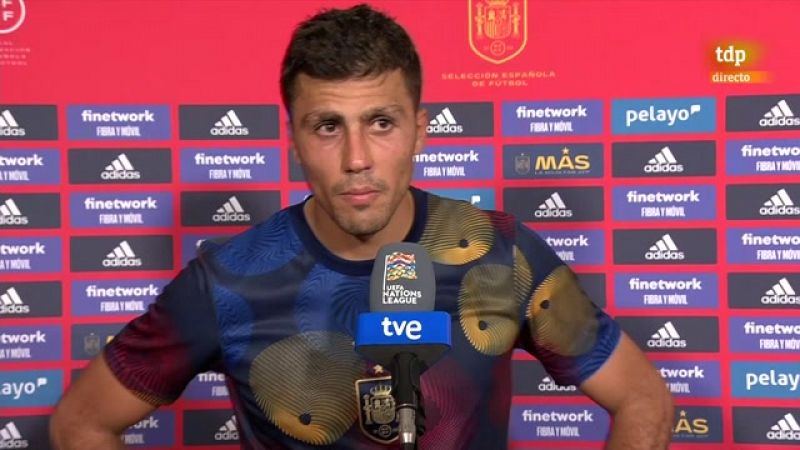 UEFA Nations League | Rodri: "Nunca haba visto esta madurez en la seleccin"