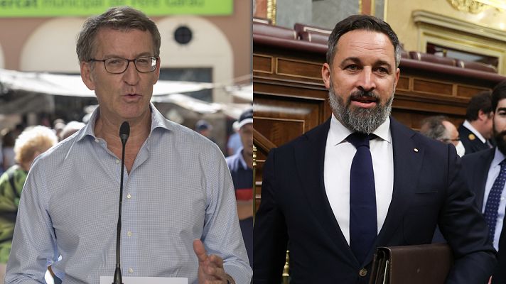 Telediario 1 - Feijóo y Abascal se reunieron por primera vez la semana pasada en un encuentro privado para "tomar contacto"