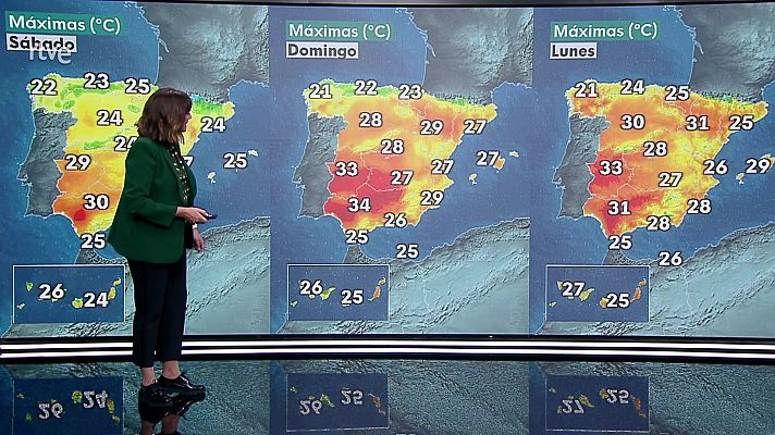 Descenso generalizado de temperaturas. Vientos fuertes en Alborán, Cantábrico y entorno del bajo Ebro