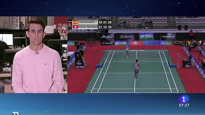 Telediario Matinal - Carolina Marín remonta y avanza en al Abierto de Canadá