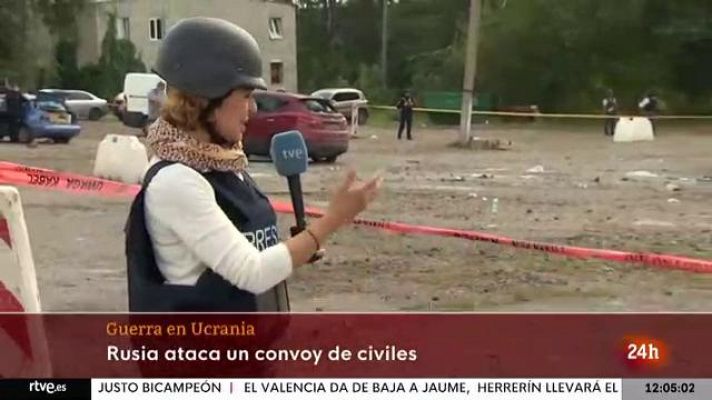 Un ataque ruso a un convoy humanitario causa una masacre en Zaporiyia 