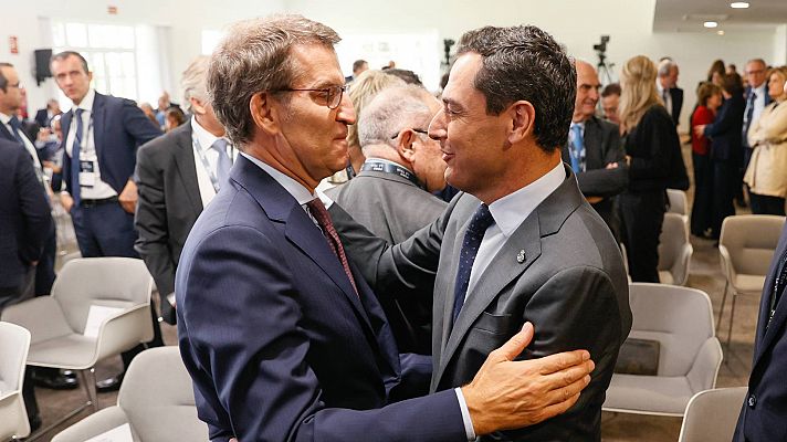 Telediario 1 - La batalla fiscal se traslada a La Toja con críticas del PP al plan del Gobierno