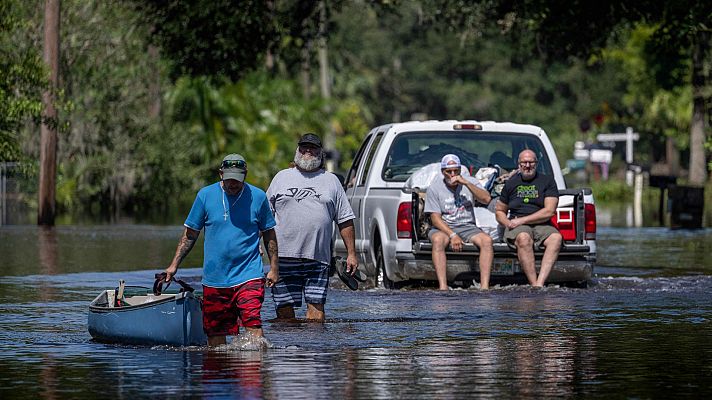 Telediario 1 - El huracán Ian golpea Florida