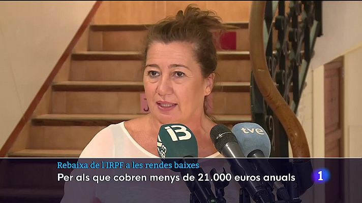 Informatiu Balear - Rebaixa de l'IRPF a les rendes baixes