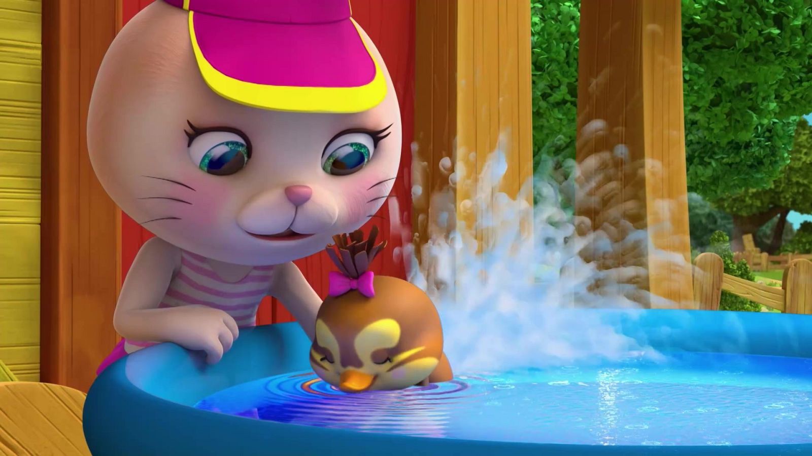 Un pato que no sabe nadar - La granja feliz | Ver