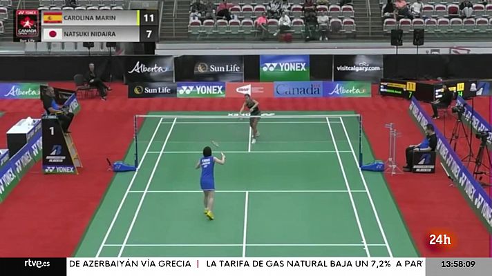Informativo 24h - Carolina Marín se mete en las semifinales del Abierto de Canadá