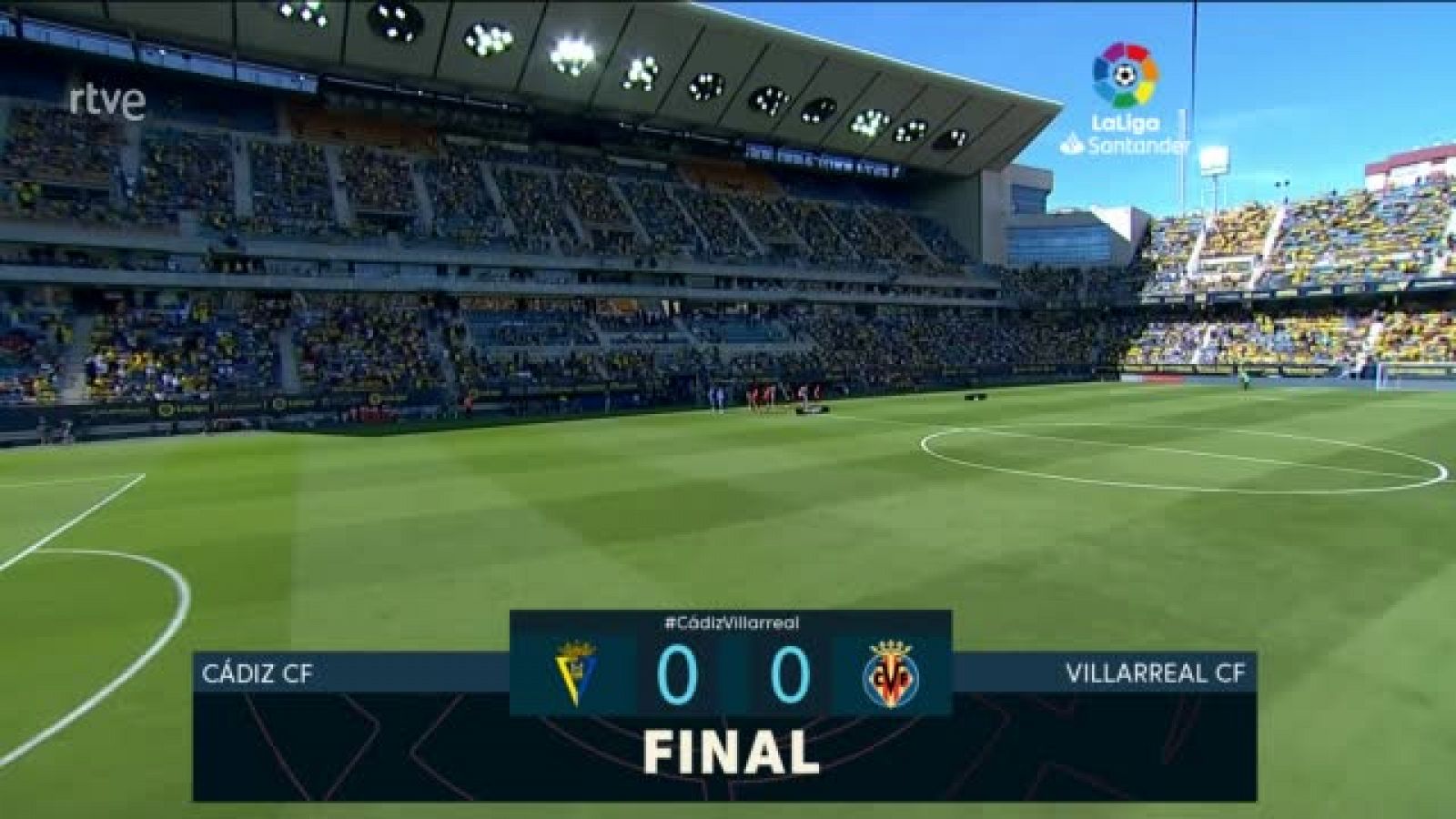 Cádiz - Villarreal: Resumen del partido de la 7ª jornada de Liga - ver ahora