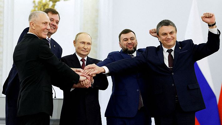 Discurso íntegro: Putin firma la anexión de Donetsk, Lugansk, Jersón y Zaporiyia