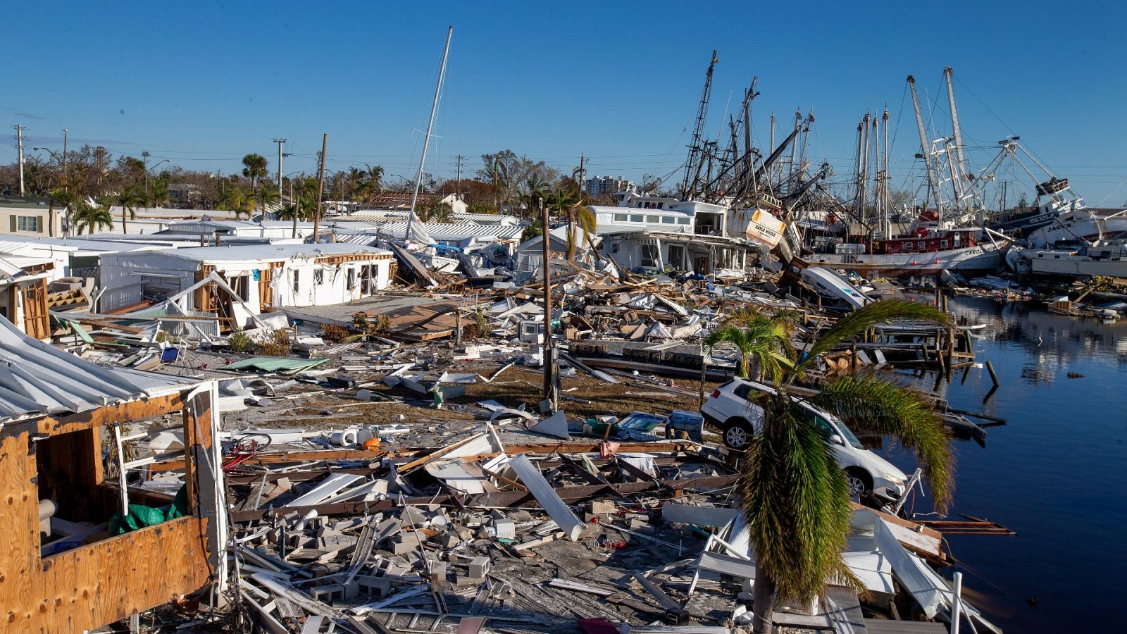 El rastro del huracán Ian en Florida