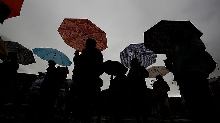 Tormentas localmente fuertes en Castilla-La Mancha y Andalucía para este lunes