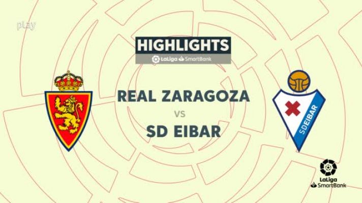 Resúmenes de LaLiga - Zaragoza - Eibar, resumen 8ª jornada de Liga | Segunda