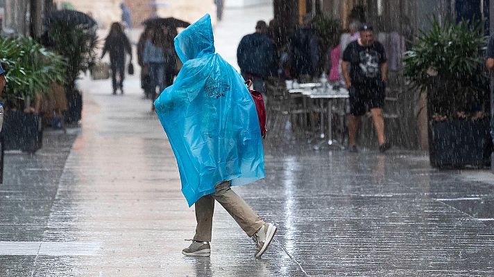 Tormentas y lluvias en zonas del este y norte peninsulares