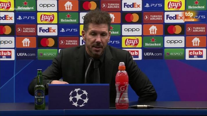 Simeone: "Hay que tener tranquilidad, no hay que ponerse ansioso"