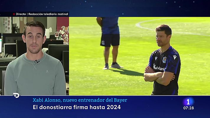 Telediario 1 - Xabi Alonso, nuevo entrenador del Bayer Leverkusen