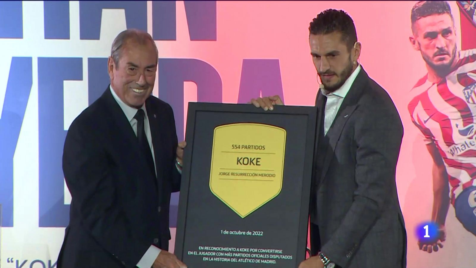 Koke, jugador con más partidos en la historia del Atlético