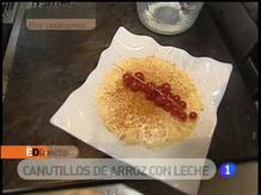 Canutillos de arroz con leche