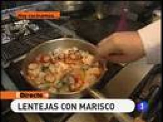 Lentejas con marisco