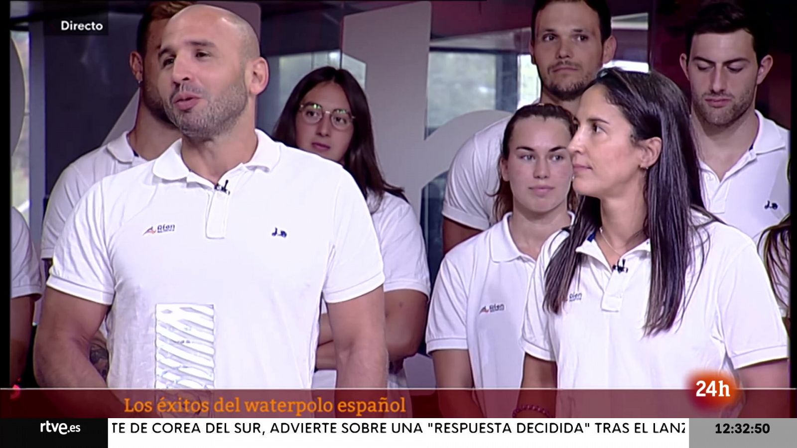 Homenaje a las selecciones españolas de waterpolo