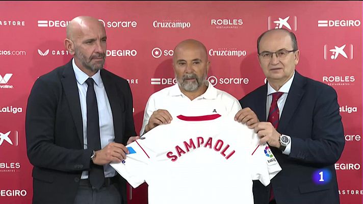 Presentación de Sampaoli en el Sevilla F.C.