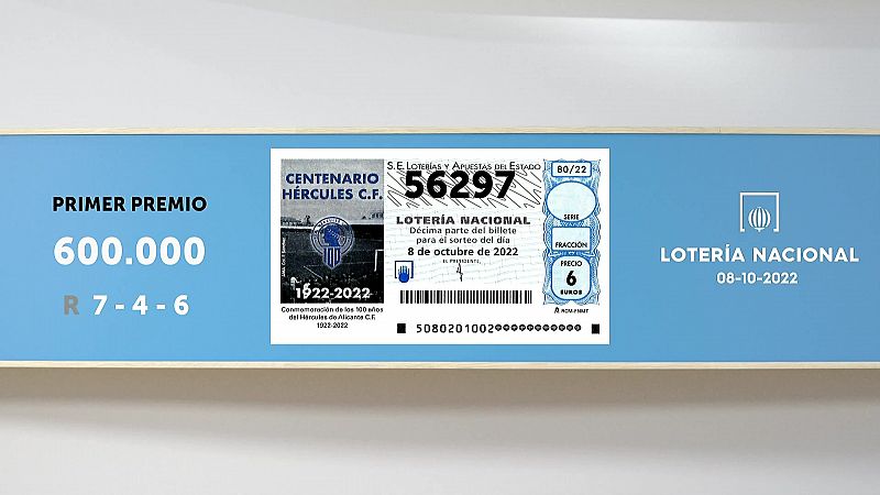 Sorteo de la Lotería Nacional del 08/10/2022 - Ver ahora 