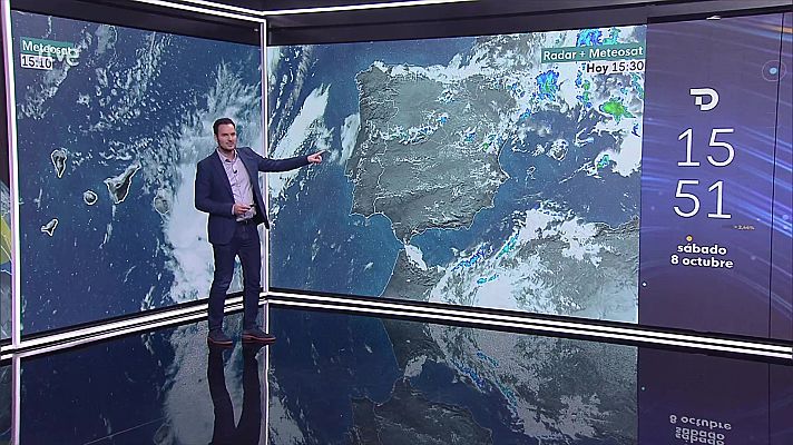 Chubascos y tormentas localmente fuertes en el norte de Aragón, Cataluña, entorno de la Ibérica oriental y Menorca