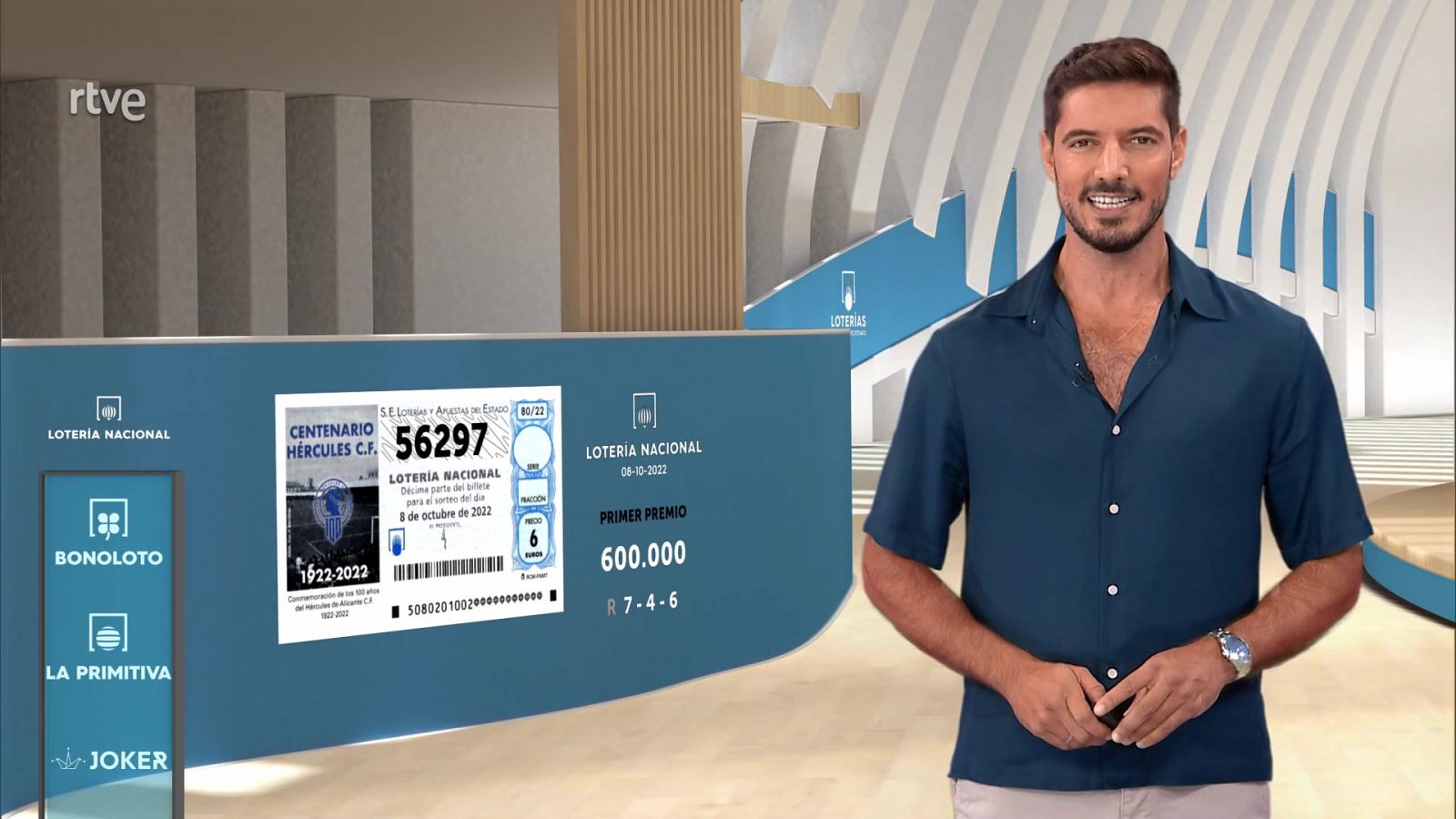 Sorteo de la Lotería Nacional del 08/10/2022 - ver ahora