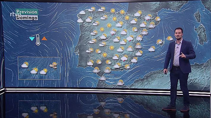 El tiempo - Intervalos de viento fuerte del este o noreste en el litoral gallego y de levante en el Estrecho