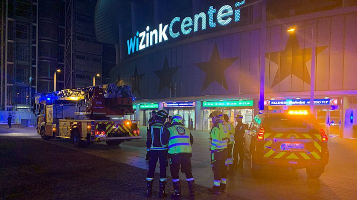 3.500 personas desalojadas del WiZink Center por un incendio leve en un altavoz