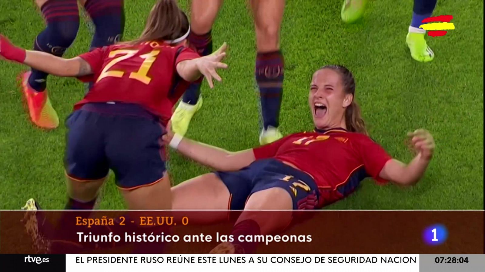 España logra un triunfo histórico ante EE.UU. - Informativo 24h | Ver