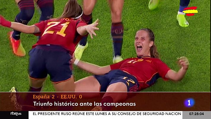 España logra un triunfo histórico ante EE.UU.