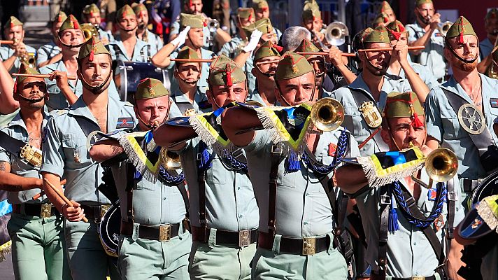 Ambientar el desfile y marcar el paso: así viven la Fiesta Nacional las bandas militares