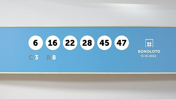 SELAE - Sorteo de la Lotería Bonoloto del 12/10/2022