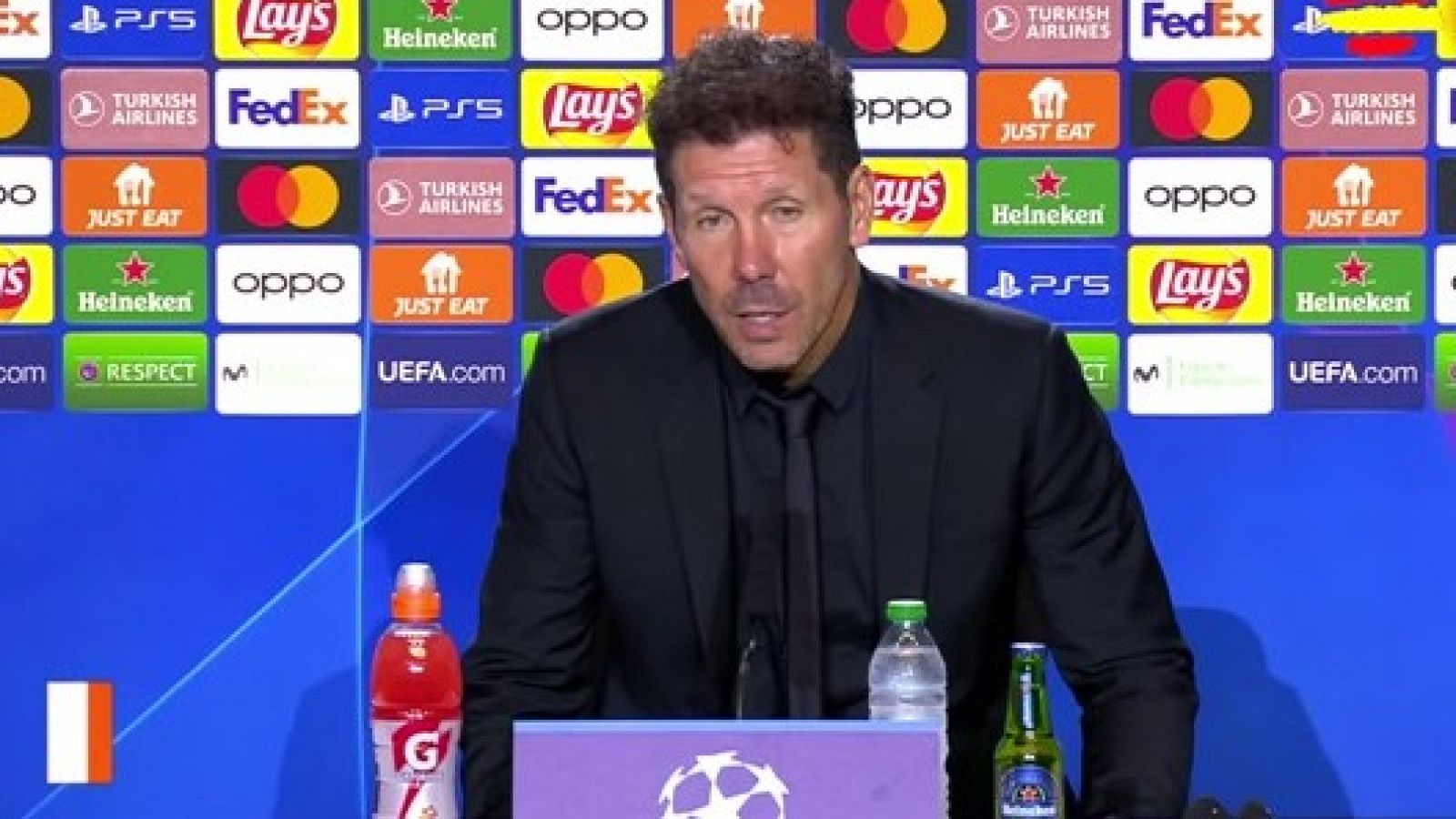 Simeone: "Lo único bueno es que hay que ganar los dos partidos"