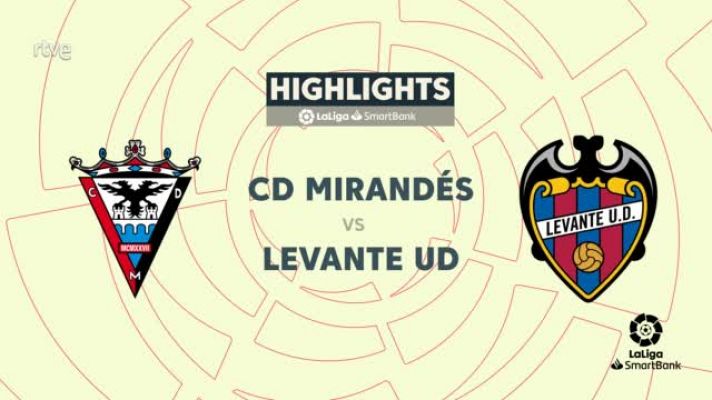 Mirandés-Levante: resumen del partido. 10ª jornada. Segunda