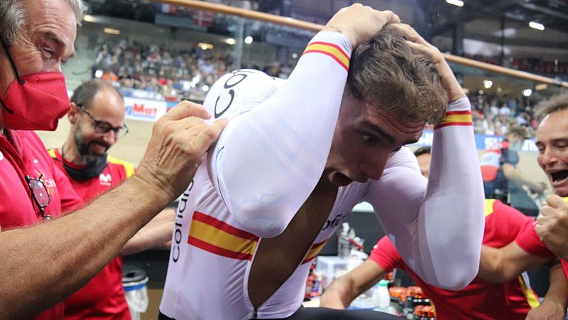 Alejandro Martínez, bronce en el kilómetro en el Mundial de ciclismo en pista -- Ver ahora