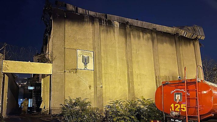 Telediario Fin de Semana - Un incendio y enfrentamientos en la principal prisión de Teherán