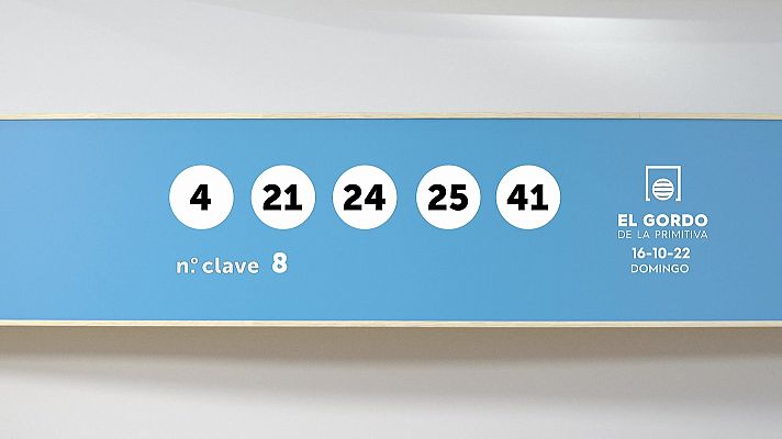 SELAE - Sorteo de la Lotería Gordo de la Primitiva del 16/10/2022