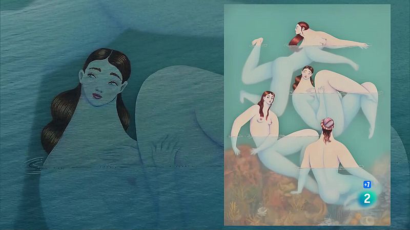 Punts de vista - La il·lustradora Sònia Alins mostra els secrets de les seves 'dones d'aigua'